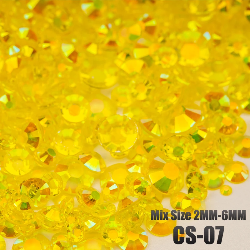 VDD 30/100g Gemischte Größen 2-6mm Harz-Strass-Kristall-Flachsteine aus Kunststoff Großhandel DIY Nagelzubehör Kunsthandwerk Dekoration – Detail 11