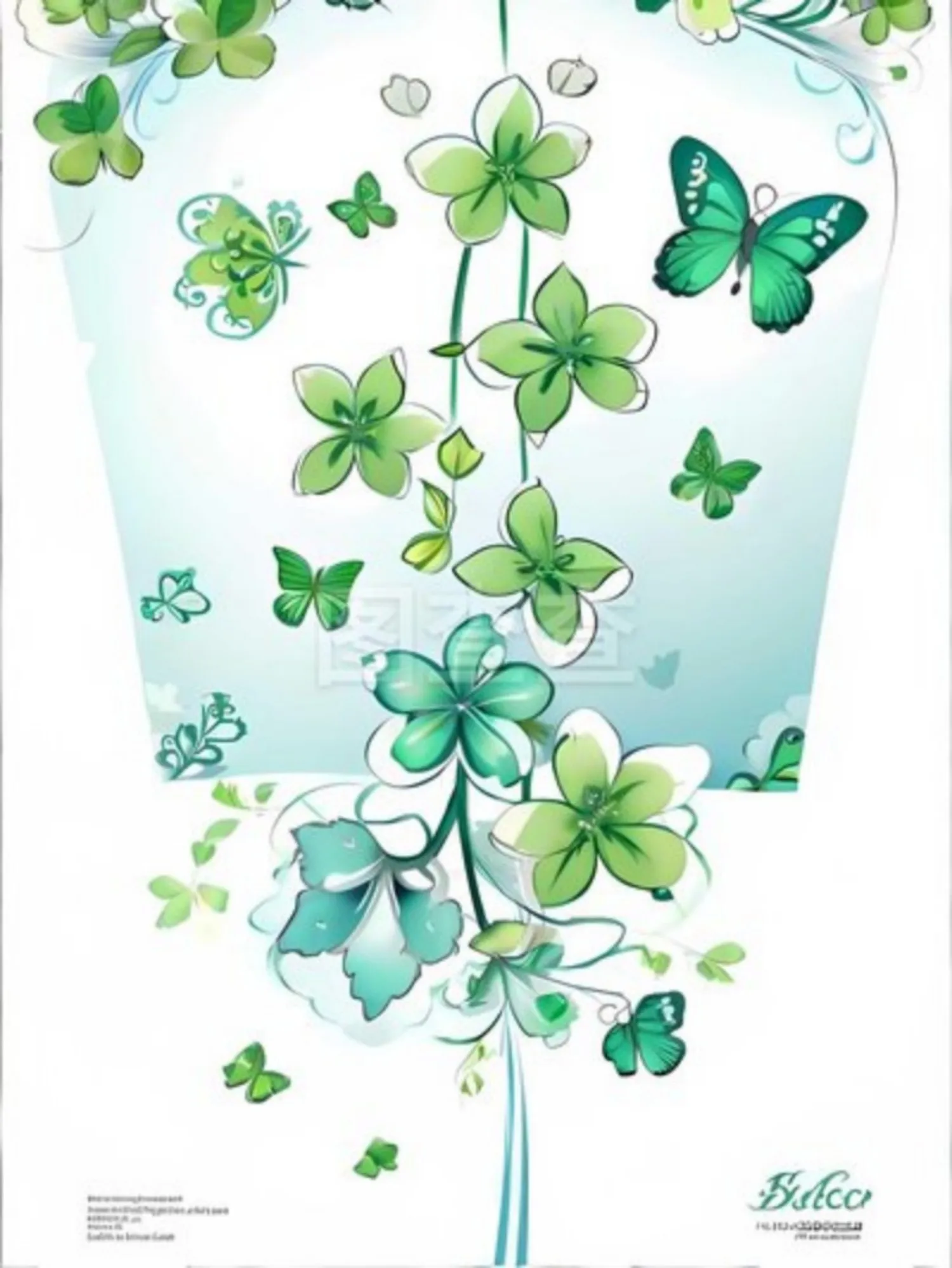 300687-Romantic Floral Hand Paint By Numbers Home Decoration Art