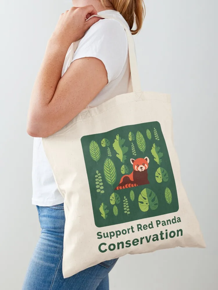 Red Panda Conservation 2019 Tote Bag sac pour femme foldable reusable bag Lady bags Canvas Tote Bag