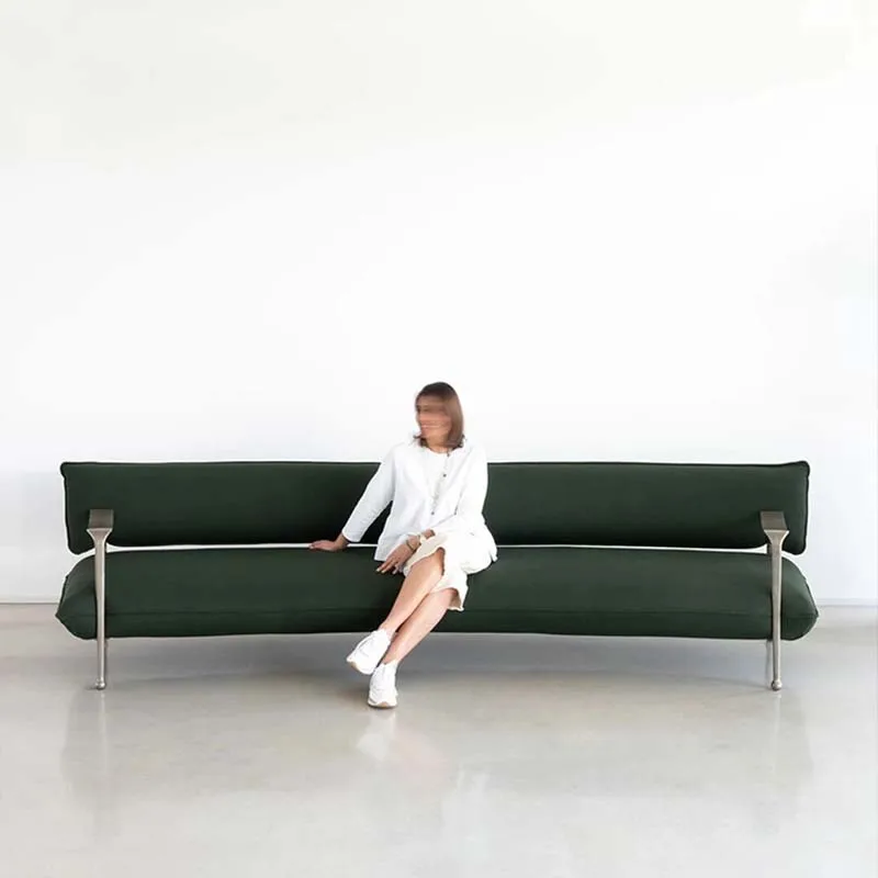 Apartamento chegada fantasia sala de estar sofás relaxante leitura verde sofá reclinável moderno nórdico minimalista muebles móveis na moda