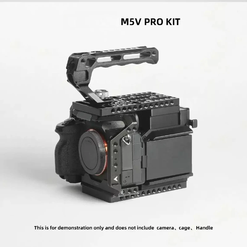 M5VPro Universal Camera Cooling Extension Cage Power Supply Expansion Frame Fit Multiple DSLR Mirrorless Cameras