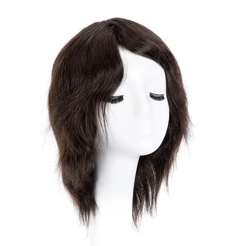 Full Pu Knotted Base Human Hair Wigs For Women Full PU Women's Short Wigs Jewish Women Real Natural Hair Wig Hairpieces