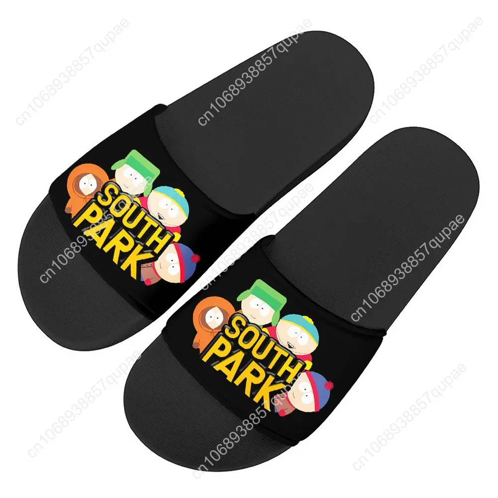 South Park Anime Comedy Slippers Home Water Shoes Outdoor Beach Pool Sandals Summer Slipper