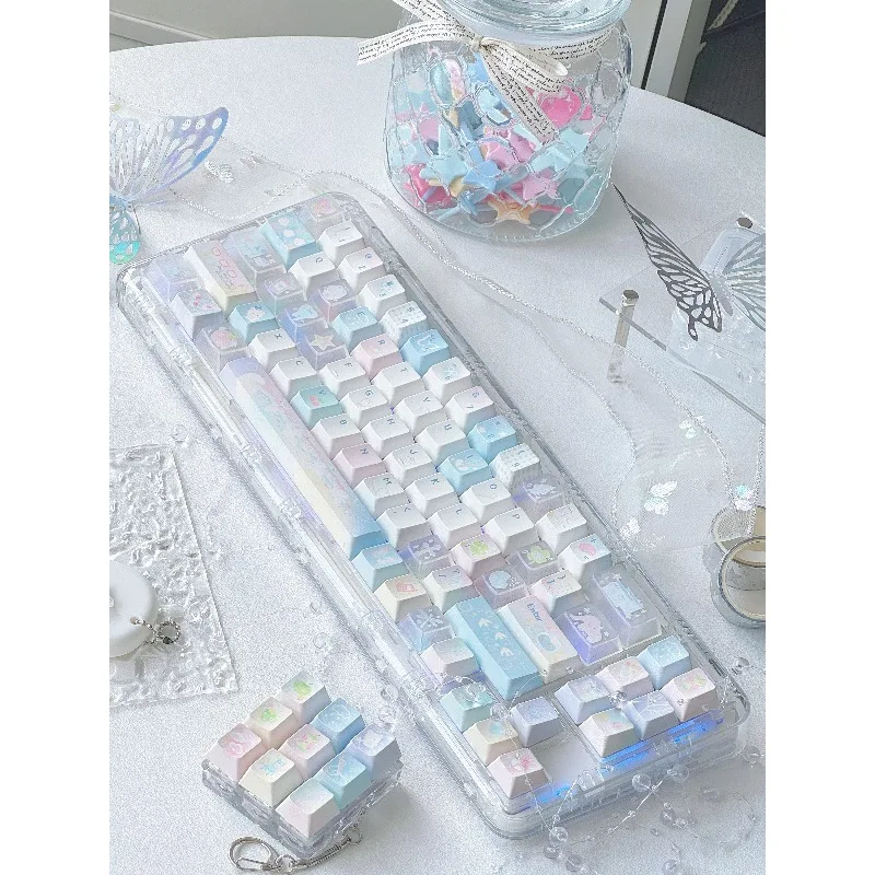 

Custom Hot Sales MoCoo Key Caps PC Cherry Profile Sublimation Cartoon Anime Point DIY Original Design for Mechanical Keyboard