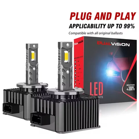 D1S D3S D5S LED Headlights HID D1R D3R D5R Turbo LED 9500000LM 2200W Powerful  Two-sided CSP Chip 6000K Plug&Play Super Bright