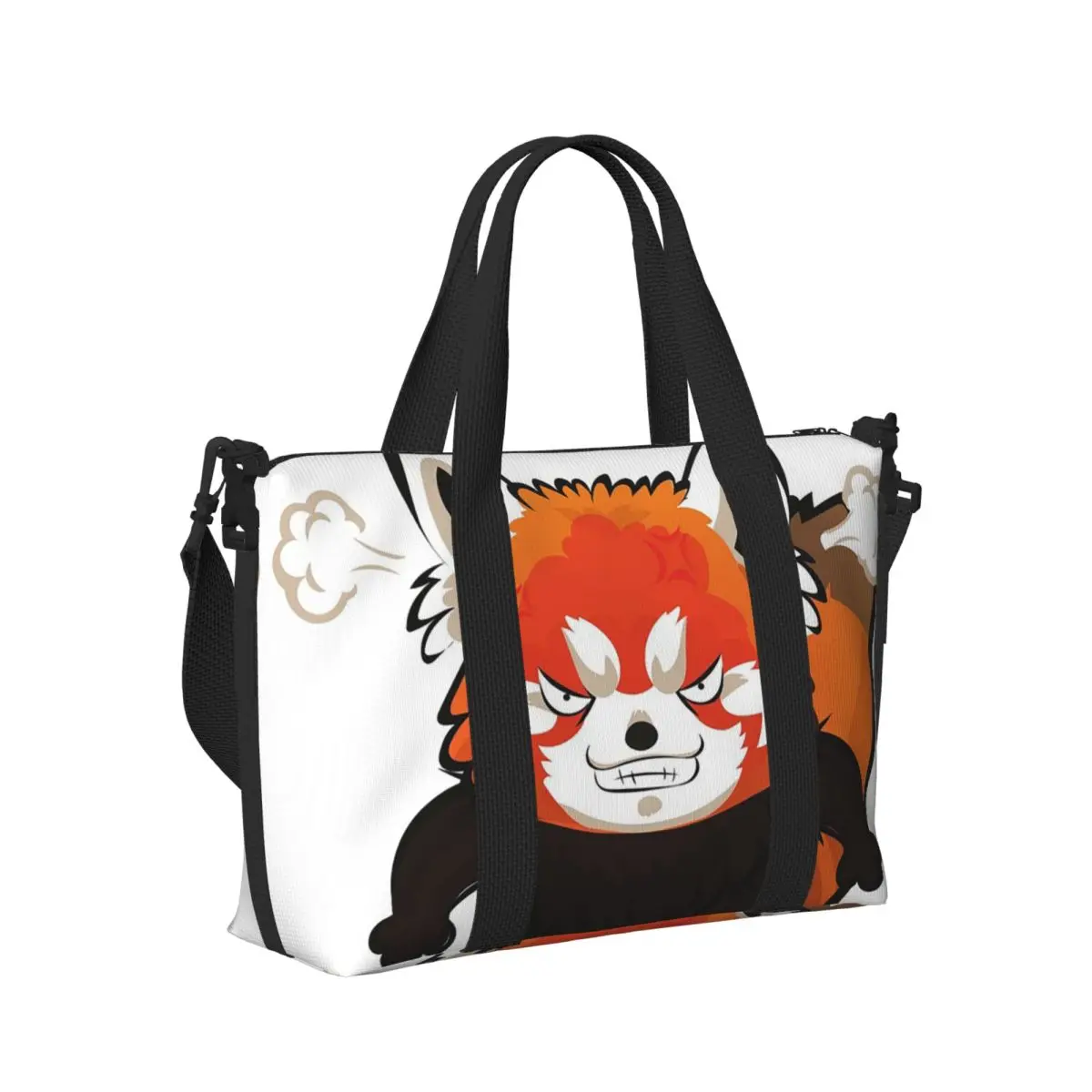 

Angry Red Panda, очаровательная пляжная дорожная сумка с изображением животных, сумки-тоут для спортзала, спортивная женская дорожная сумка для покупок