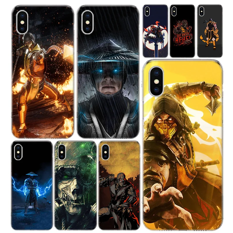 Mortal Kombat Phone Case Cover For iPhone 11 12 13 14 15 16 Pro Max Apple X XS XR 7 Plus 8 + Art Customized Fundas 14 13 11 Pro 