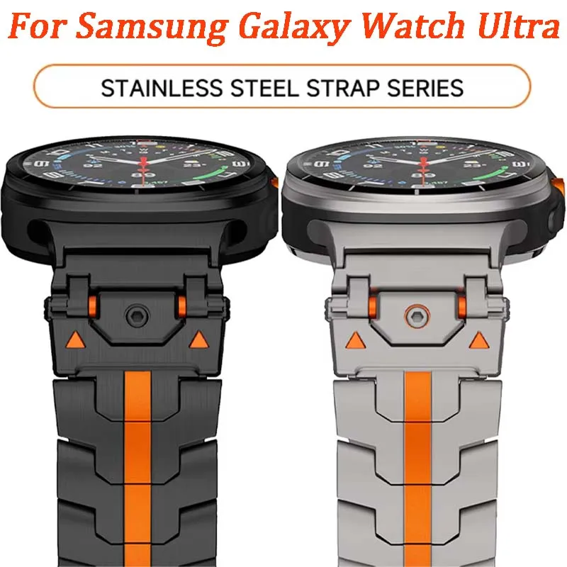 Metal Stainless Steel Strap For Samsung Galaxy Watch Ultra 47mm Stainless Steel Bracelet Wristband For Galaxy Watch 7 Ultra 47mm