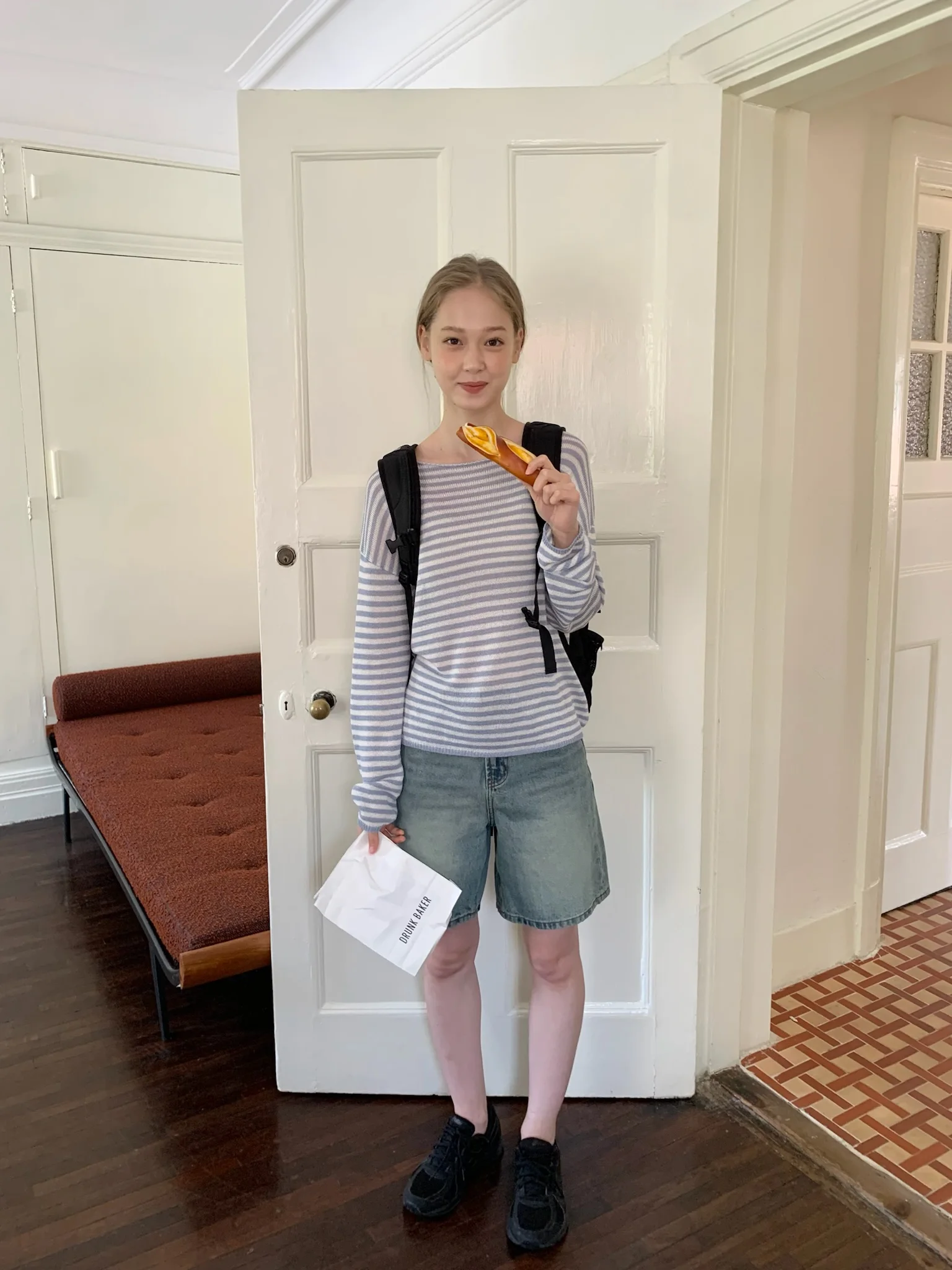 

Melo Molly Youthful Waed Blue Jeans orts Women's Summer Slimming High Waist Straight Leg Casual Denim Skinnies