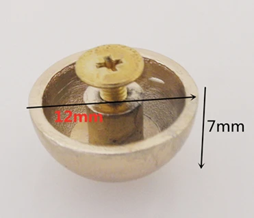 6 комплектов, шпильки, винты, сумки, аксессуары для сумок, 12 мм заклепки