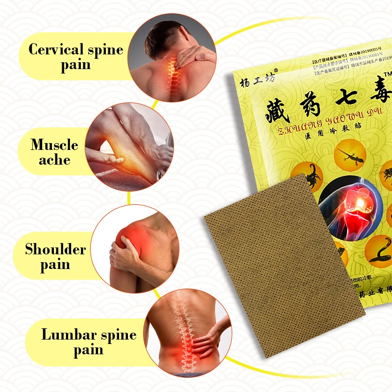 48pcs=6bags Scorpion Venom Knee Pain Relief Plaster Back Pain Patch Arthritis Muscles Strain Joints Swelling Pain Synovitis A879