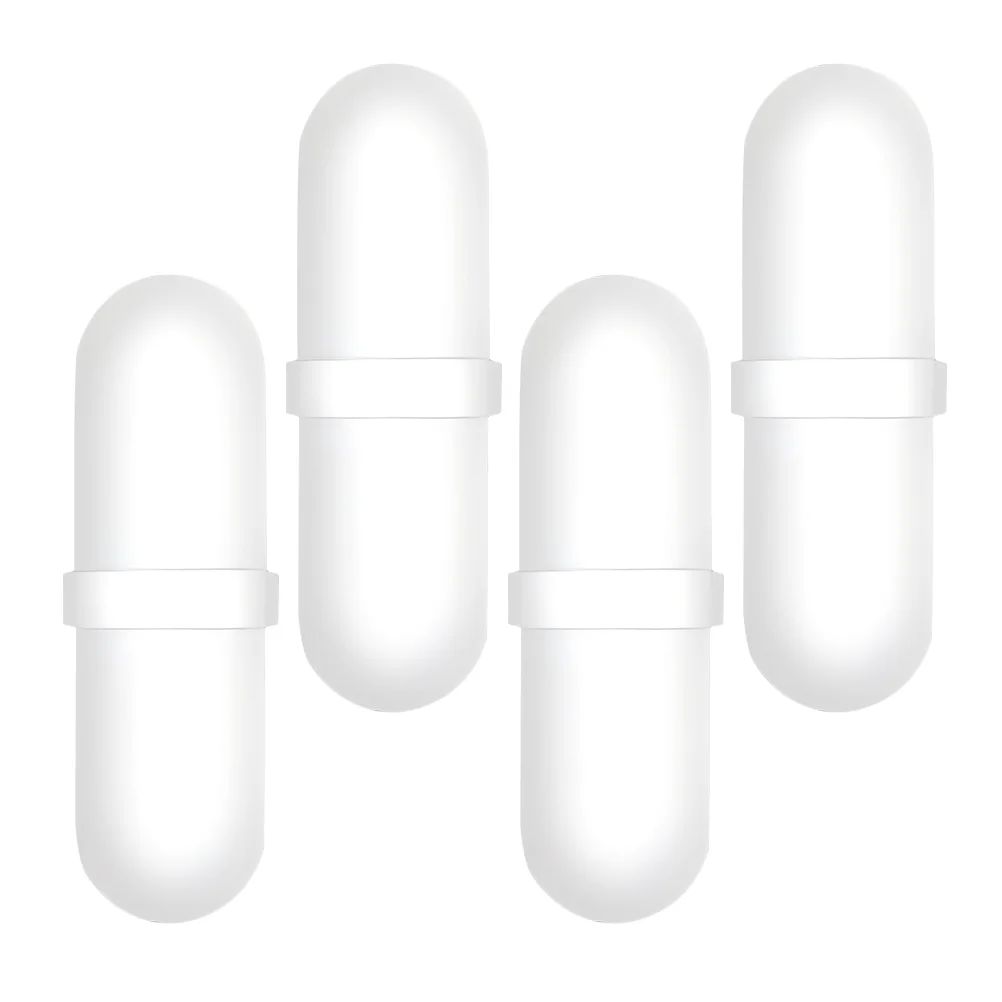 

4pcs Magnetic Stirrer Rotor White PP Bars for Self Stirring Cups Lab Equipment Stable Speeds Easy Safe Kitchen