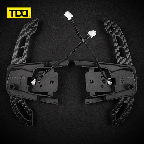 Palancas de cambios magnéticas de fibra de carbono TDD para Volkswagen GTI Golf 7 Golf R MK7/7,5 VW Scirocco Arteon extensiones de paleta de cambio