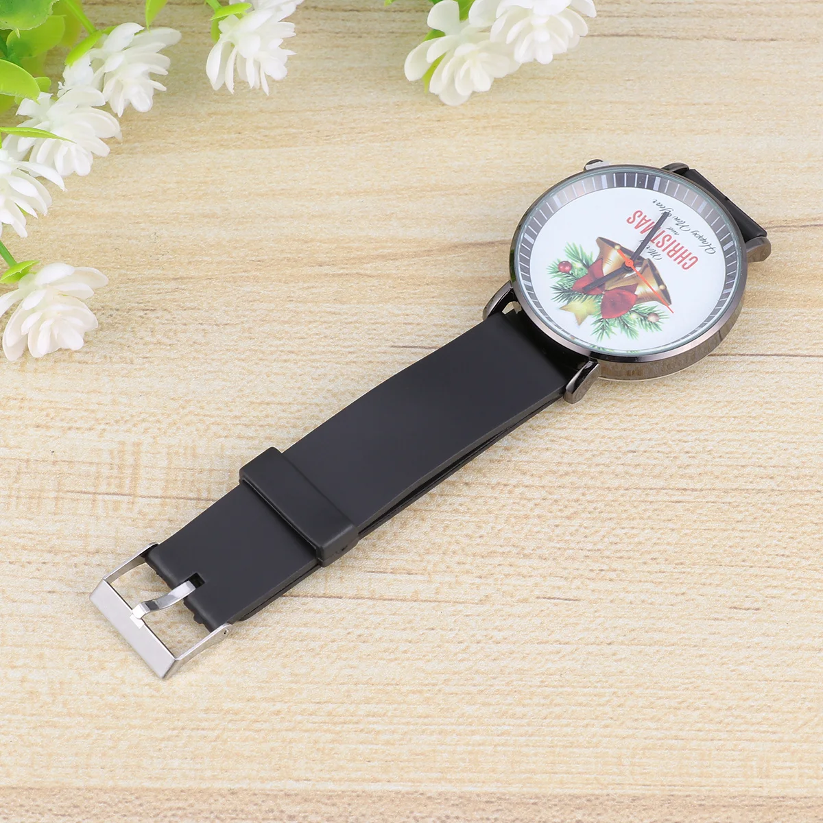 

Christmas Leaf Letter Pattern Fashion Elegant Casual Quartz Wristwatch Students Boys Wristwatch Stylish Durable Gift