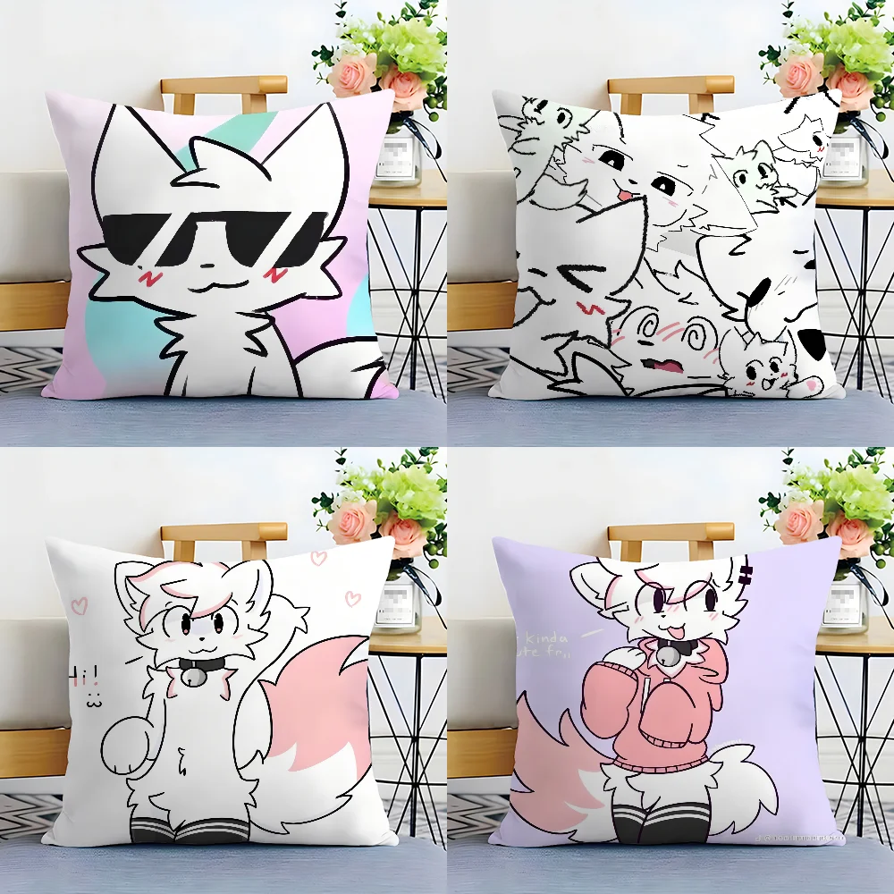 Boykisser S-Silly Cat Cute Pillow Case Plush Fabric Soft  Pillowcase Double Sided Print Cushion Cover Household Gifts