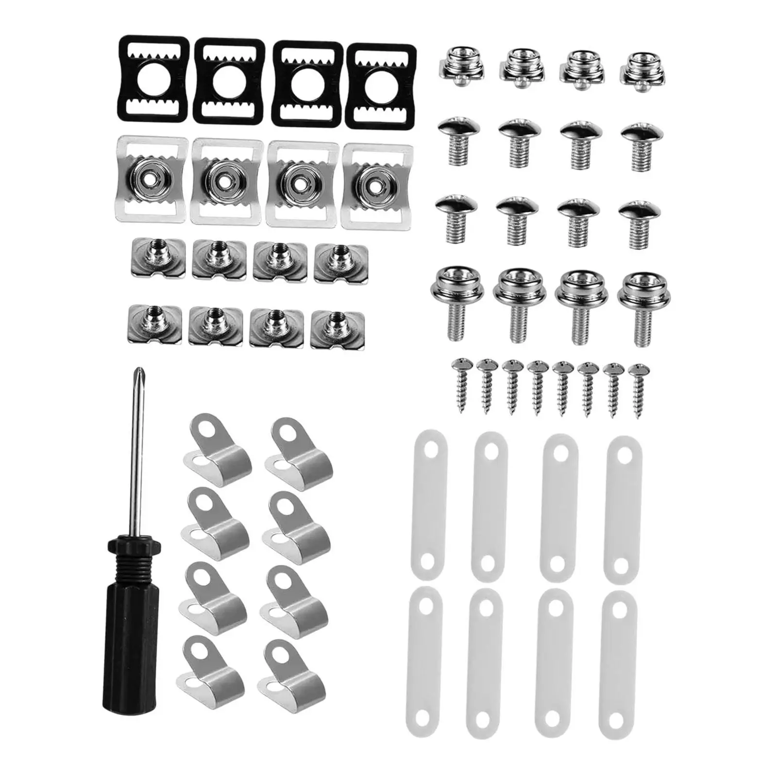 Durable Hockey Helmet Repair Kit Metal Hardware Spare Parts Set for Football Baseball Helmets