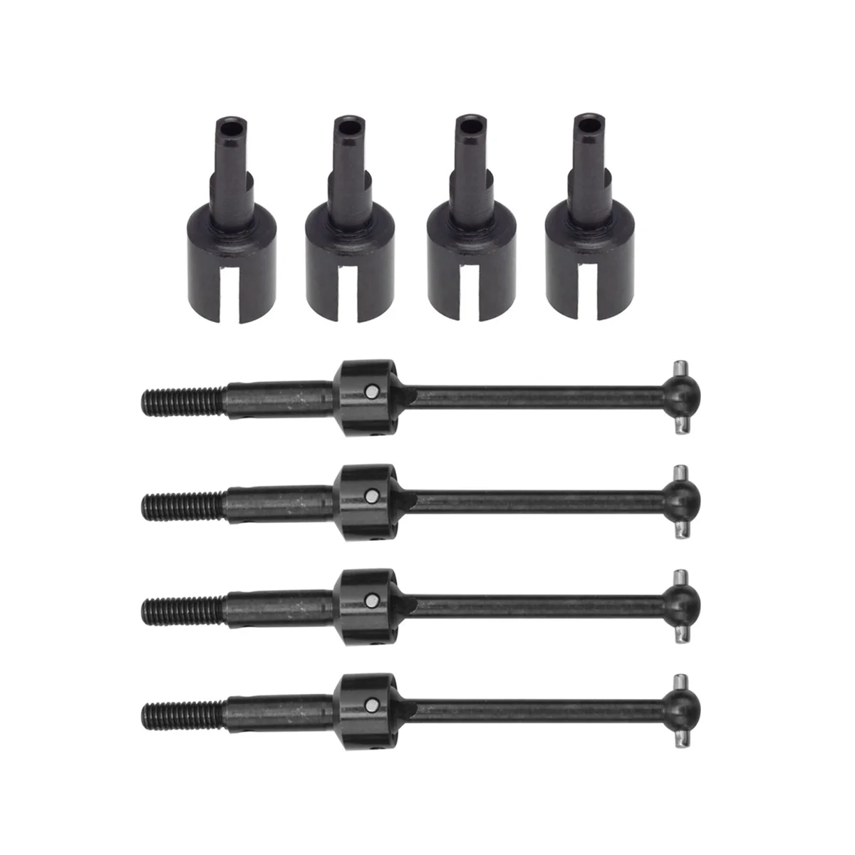 8 szt. Metalowy wałek napędowy CVD i przegub skrzyni biegów kubek różnicowy do Tamiya TT01 TT-01 1/10 części do ulepszenia samochodów zdalnie sterowanych