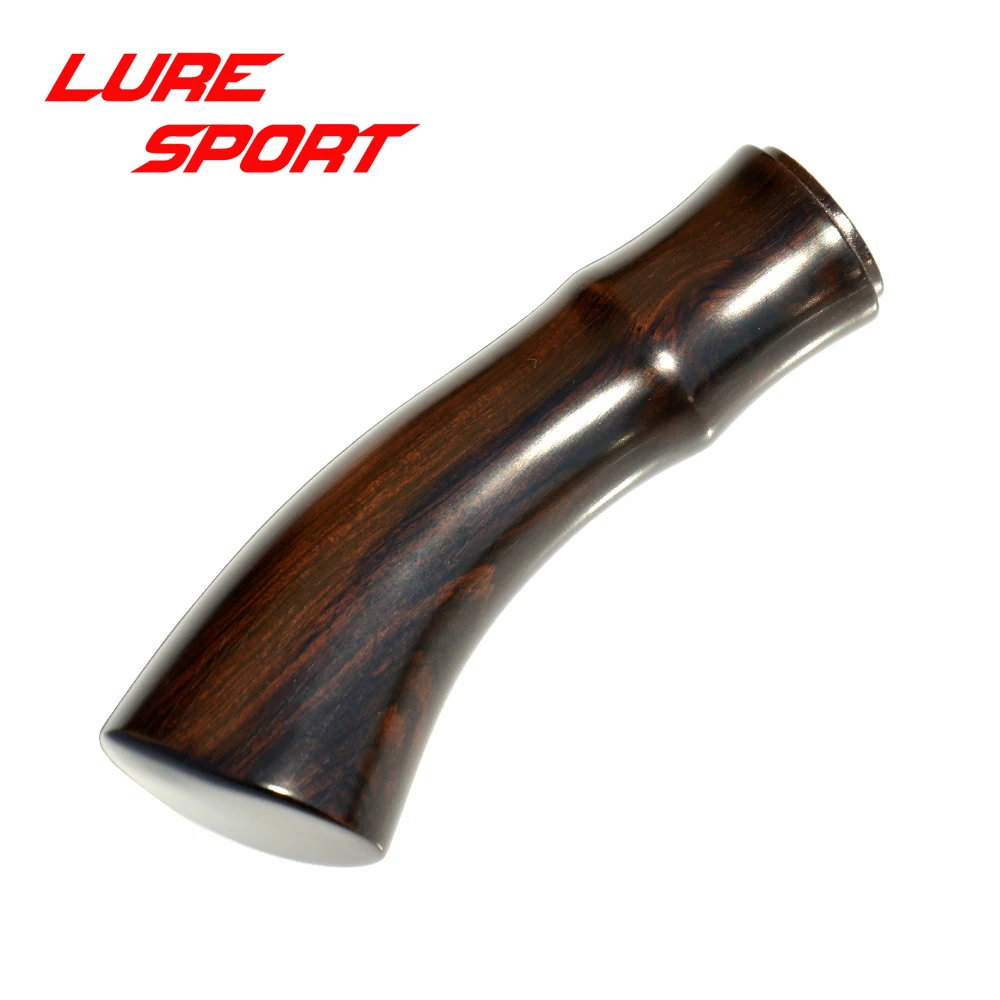 

LureSport 11 см черно-коричневая деревянная ручка со ступенькой для катушки FUJI ACS, ручка в форме пальца, стержень, строительный компонент, аксессуар «сделай сам»