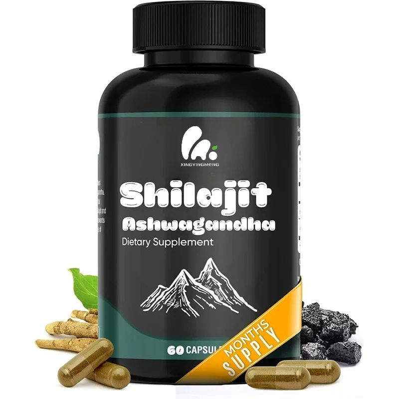1000mg Ginseng 500mg, 60 Capsules (20% Fulvic Acid Supplement) To Enhance Energy Levels