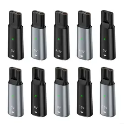 For Philips Shaver Razor Charger USB C To C8 Tail Female Adapter USB Type C To DC 4.3V 5V 8V 15V 2Pin Power Adapter Converter