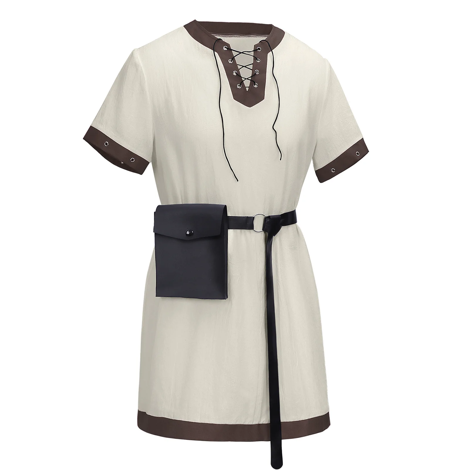 الرجال فرسان القرون الوسطى تأثيري هالوين زي رداء الملابس القمم تمبلار القراصنة الرجعية المحارب لعب الأدوار مجموعة للحزب كرنفال