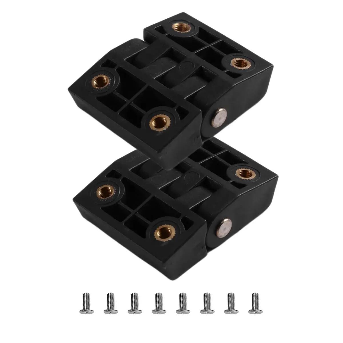 Compatible 2 Pcs Motorcycle Rear Top Case Hinges Includes Two Nylon Hinges Eight Screws Hardware Motorbike Tail Box Hinges