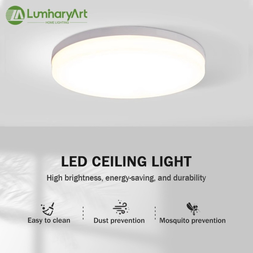  Modern LED Ceiling Light Circular Minimalist Ultra-thin Lamp Living Room Bedroom Study Balcony 85-265V Indoor Lighting 