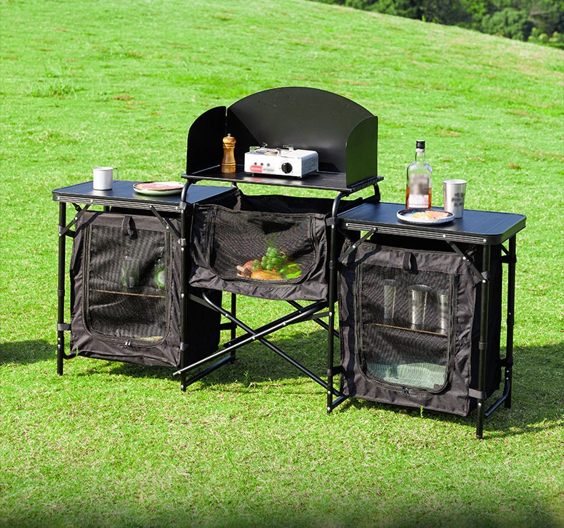 Camping Cooking Electric - Modern Multi-Functional Aluminum Folding Camping Table