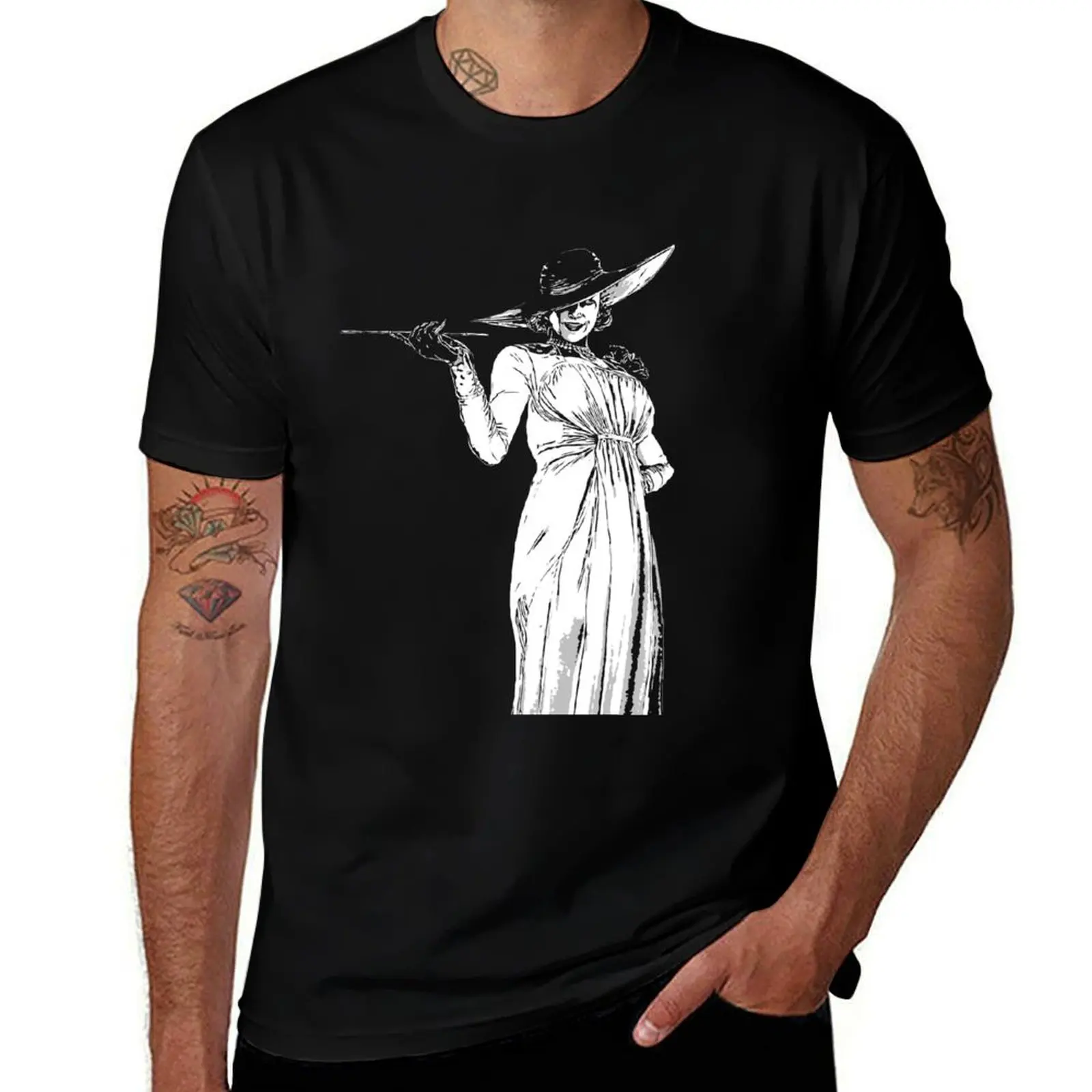 

Lady Dimitrescu - Village *Black* T-Shirt t shirt men 100% cotton luxury brand man t shirts cotton T-Shirt