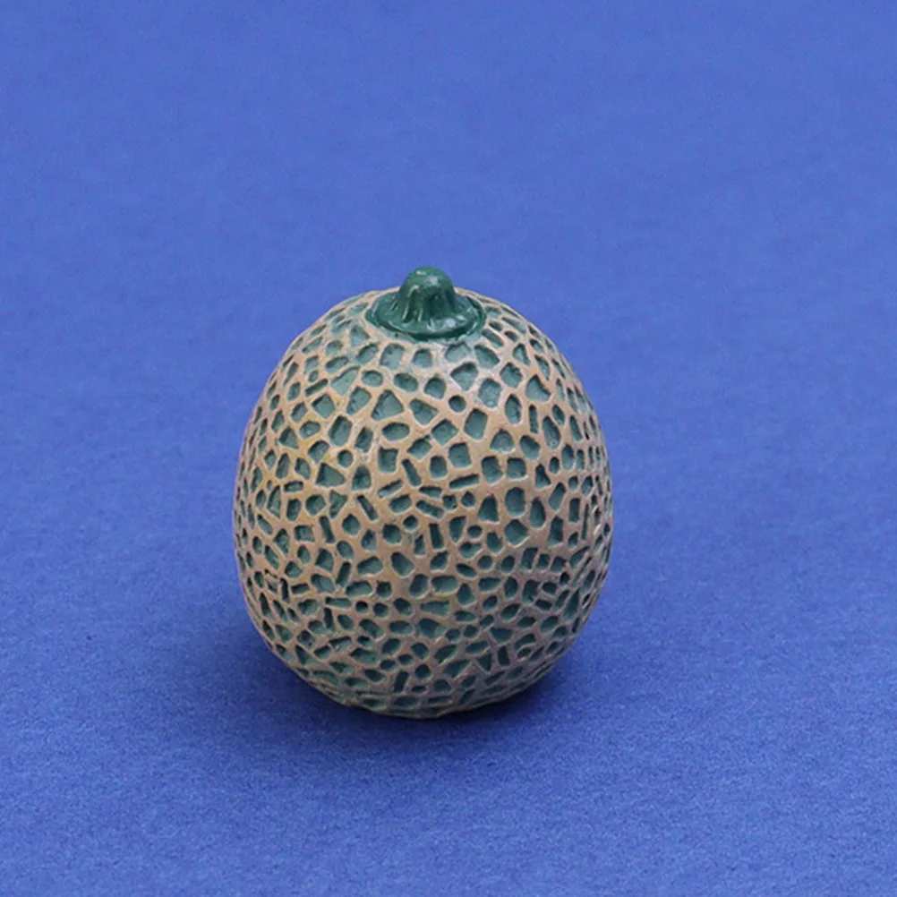 8pcs Mini Artificial Hami Melon Models Fake Miniature Hami Melon Mini Artificial Fruits