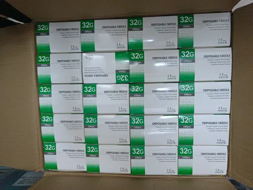 Imagen 2 del producto 10-100 Uds. Aguja desechable superfina 30G 34G 4mm 13mm 25mm indolora pequeña para irrigador de dientes aguja empaquetada estéril
