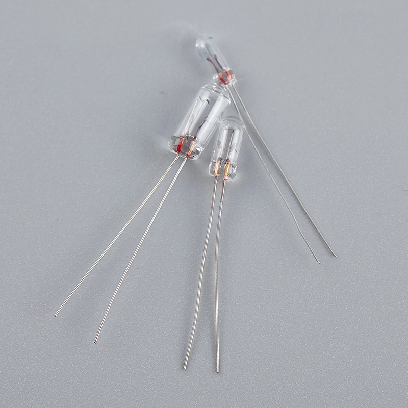 10 sztuk Mini 3/4/5mm 3/6/12/24V żarówka żarówka Edison żarówka ryżowa 0.07A wysokiej jakości 1.5V 3V 6V 9V 12V 24V