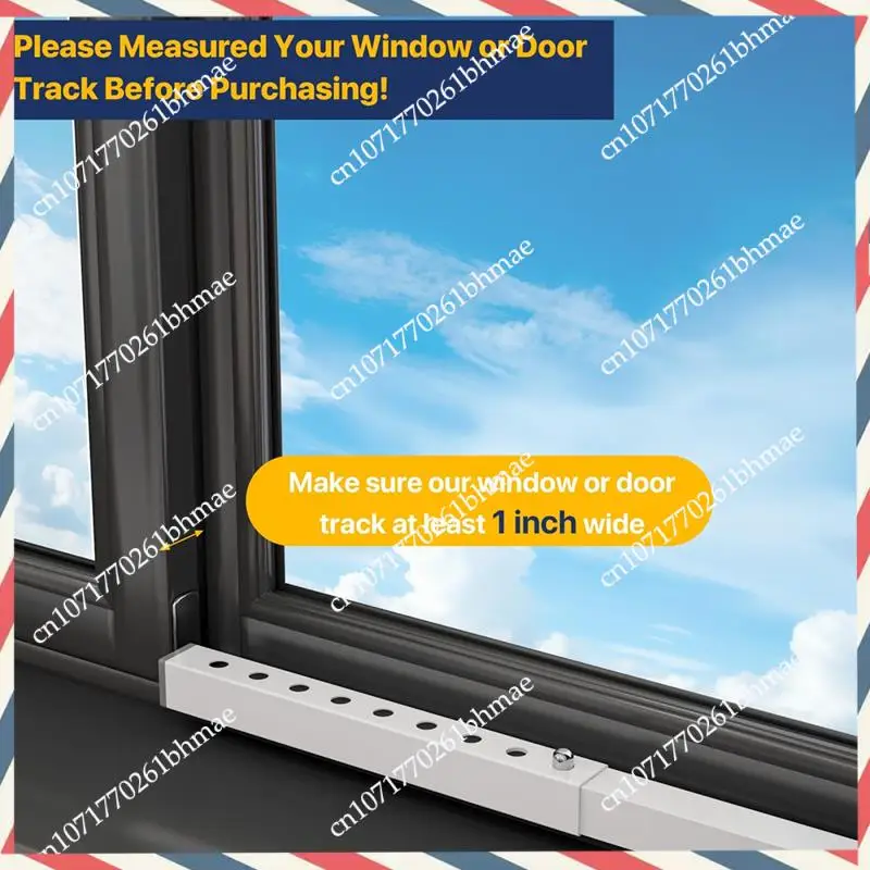

-A21Z Adjustable AC Window Lock Bar, Small Window Security Bars For Child Safety, Window Stoppers For Vertical Sliding