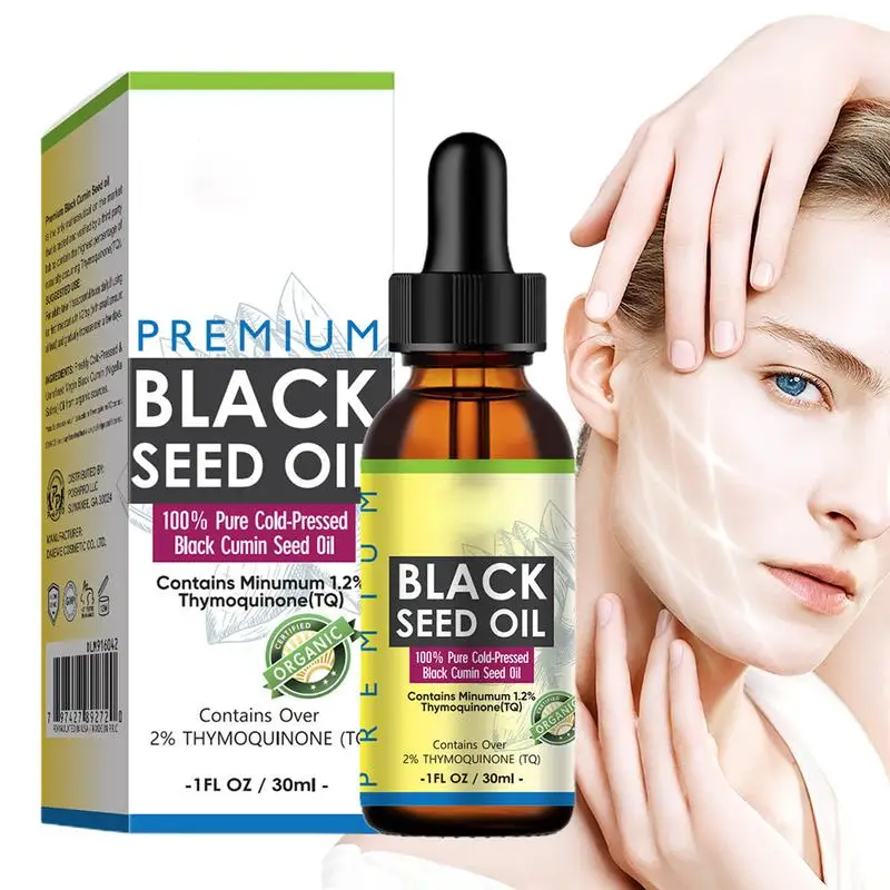 30ml Black Cumin Oil Liquid Natural Cold Pressed Liquid Black Cumin Oil Small Black Cumin Oil For Hair And Skin Conditioning