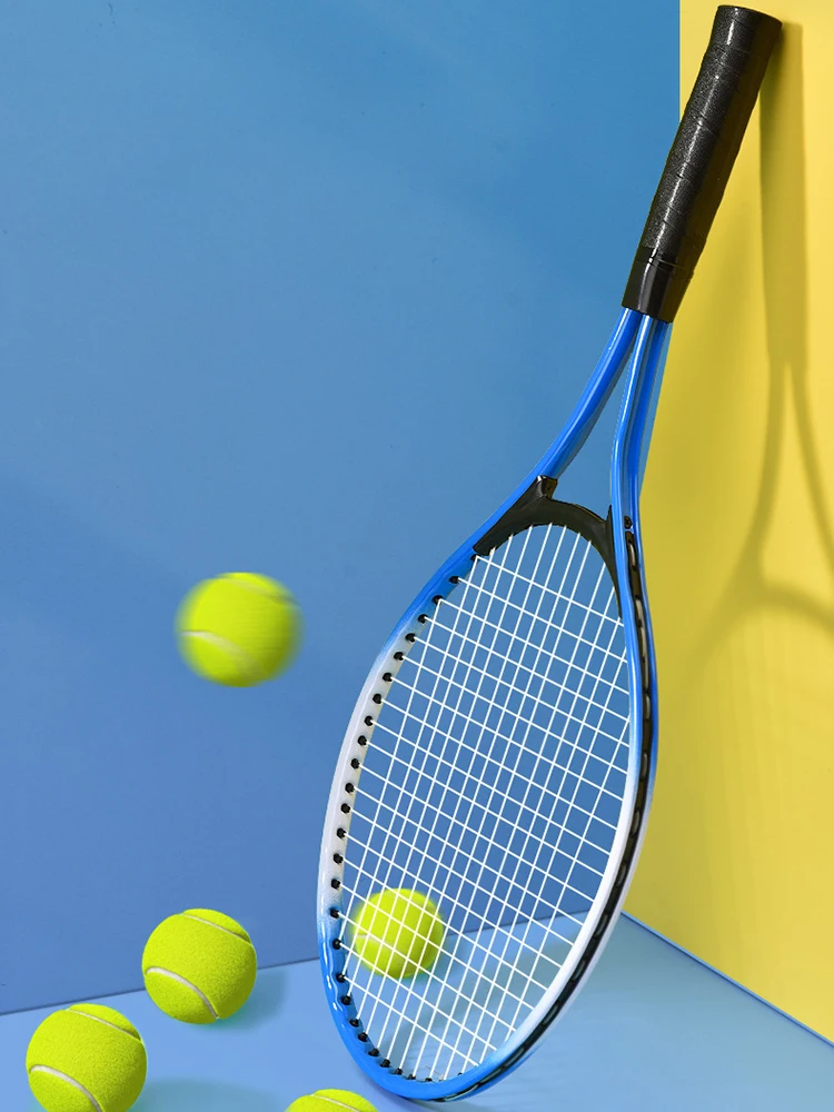 مضرب تنس للتدريب الاحترافي، مضرب تنس صغير مقاوم للصدمات، مجموعة مضارب تنس عالمية للرجال والنساء #5