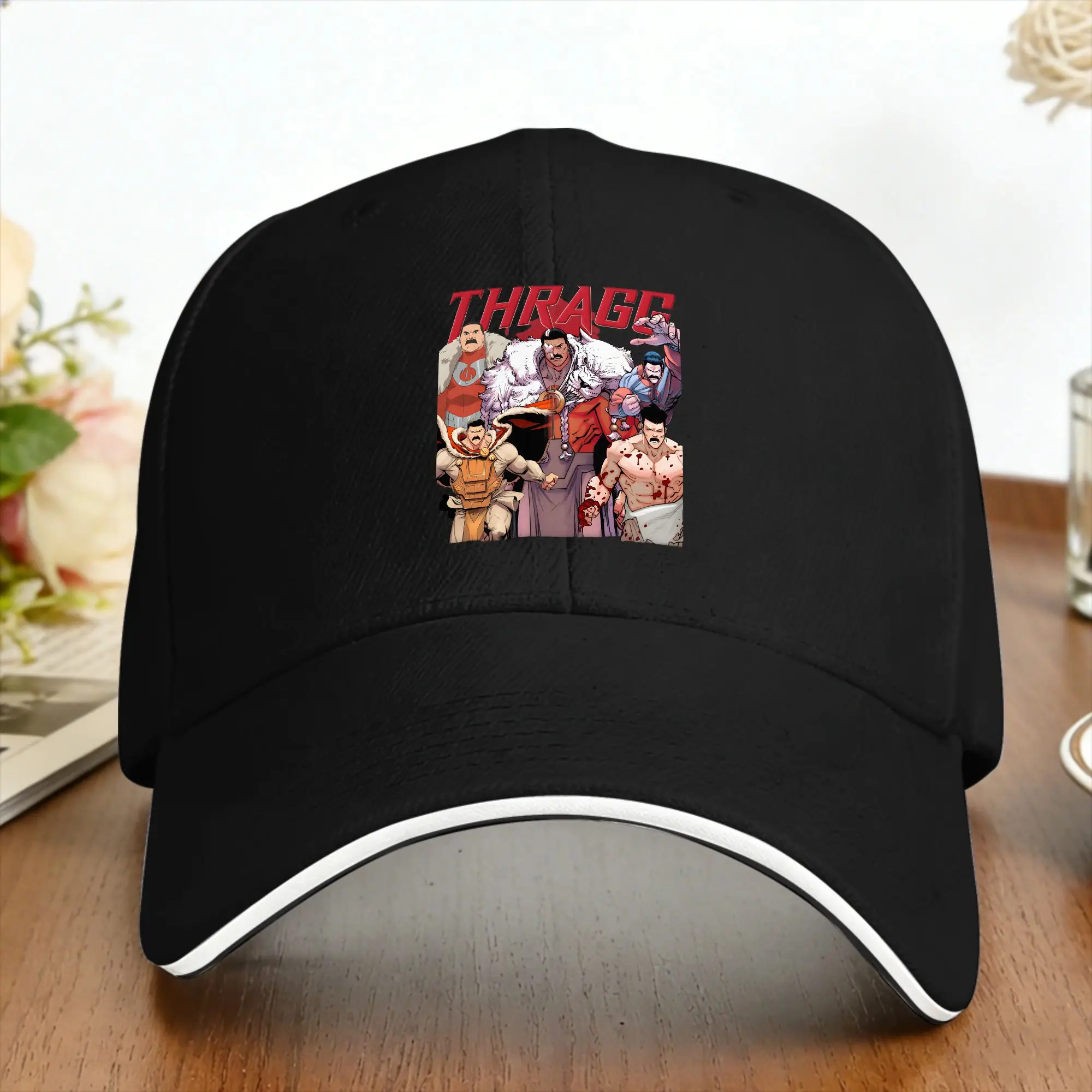 Thragg Invincible Comic  Casual Baseball Cap  Kpop Rock Trucker Hat Spring High Quality Snapback Cap
