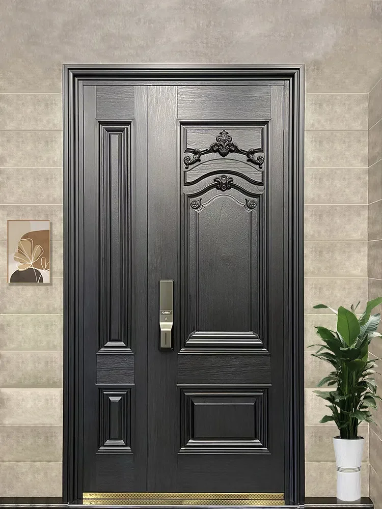 xx-Custom Explosion-Proof Cast Aluminum Double-Door Entrance Security Door