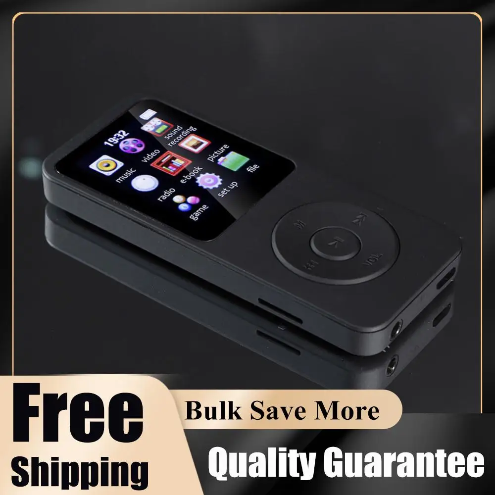MP3 Player Built-in Speaker HiFi Lossless Music Player Bluetooth-Compatible5.0 Voice Recorder Support FM Radio E-Book Recording