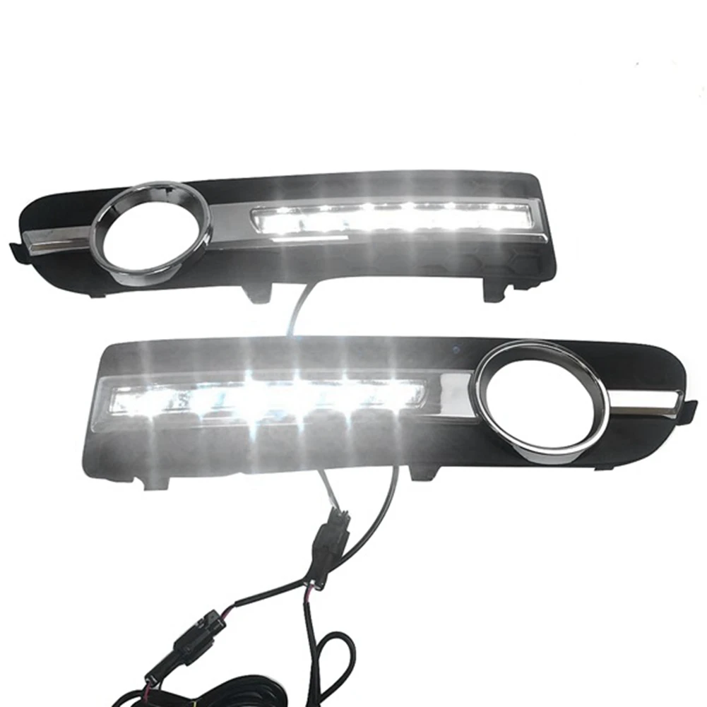 LED DRL Daytime Running Light LED Daylight Amber & White Fog Light for Volvo S80 2007-2013