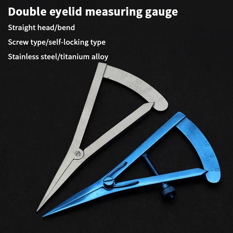 1PCS Double Eyelid Surgical Instrument Buried Thread Positioning Designer Ophthalmology Compass Ruler Measuring Tool Makeup Tool