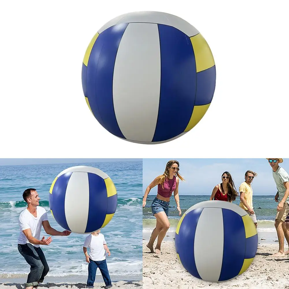 New Giant PVC Inflatable Beach Volleyball Big Football Ball Fun Team Beach Building Sports Ball Outdoor Volleyball Meeting W4M5