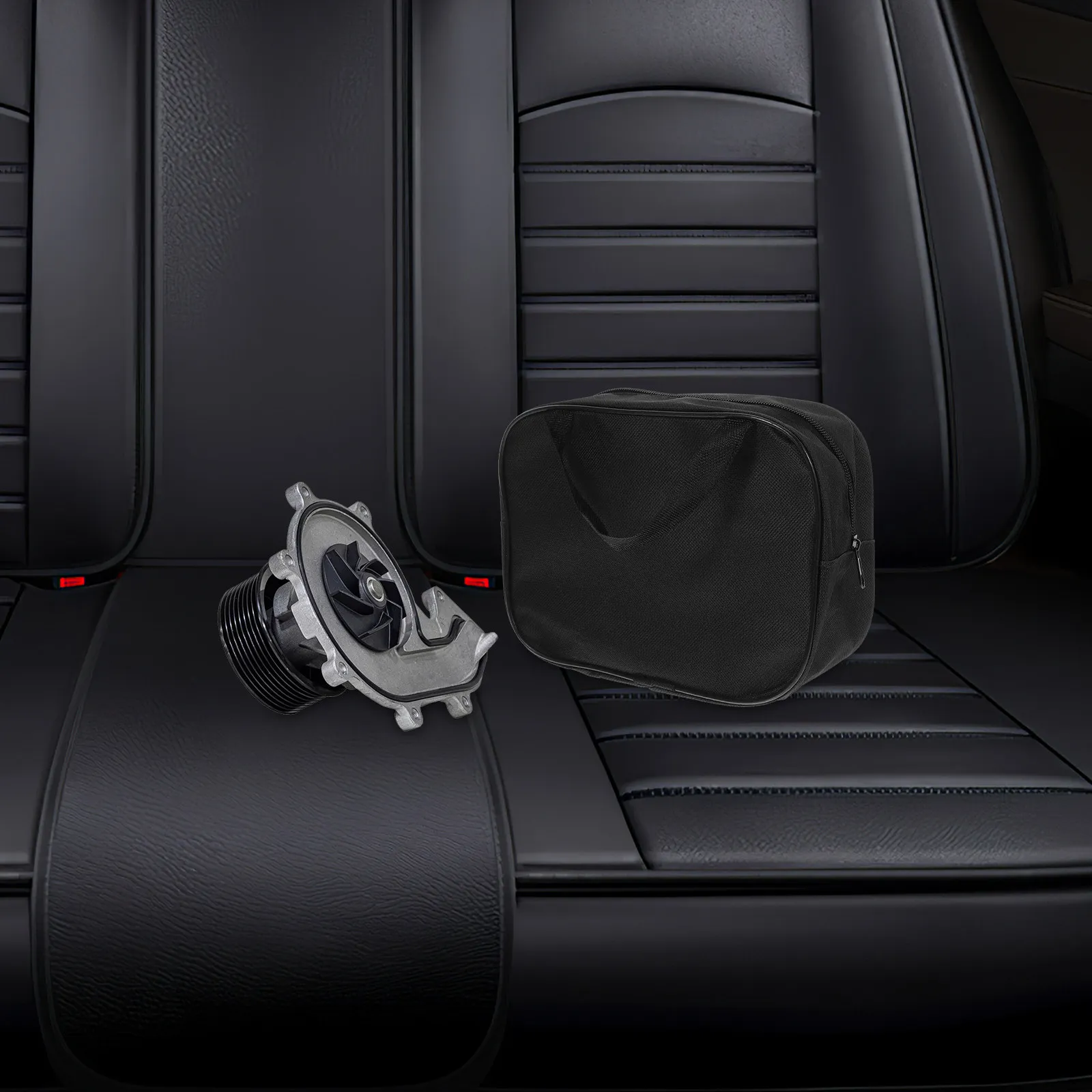 

Портативный компактный автомобильный воздушный насос с сумкой-органайзером для хранения, легкий дорожный чехол для насоса с одним цилиндром