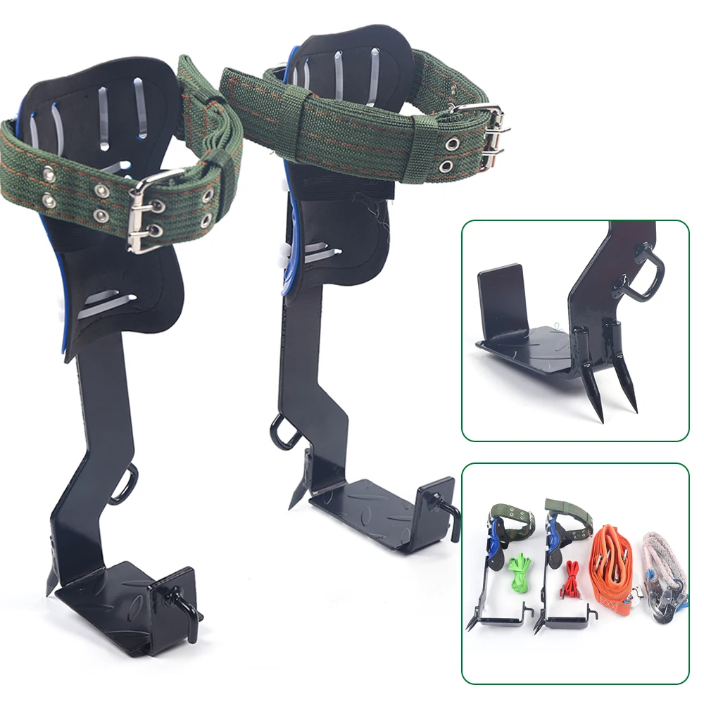 Portable Climbing Tool Kit For Tree Pole Climbing Outdoor Fruit Pick With Safety Belt Straps, Adjustable Lanyard Carabiner