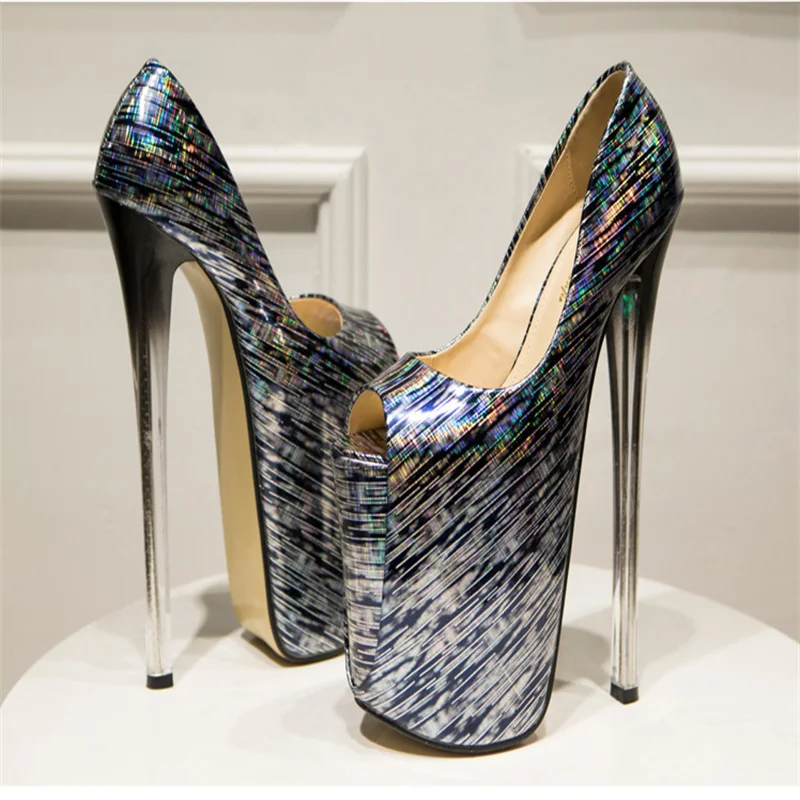 Women's High Heels 22CM Nightclub Party Shoes Women's Stiletto High Heels Customized Summer Sexy Women's Shoes Neutral Shoes 50