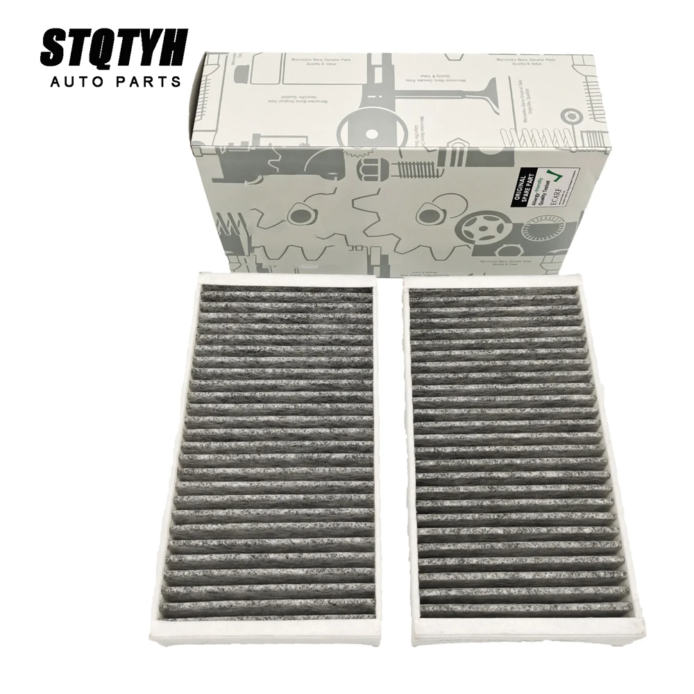 A1648300218 2PCS Car Cabin Air Filters for Mercedes-Benz W164 ML-Class X164 GL-Class 1648300218 164830021864