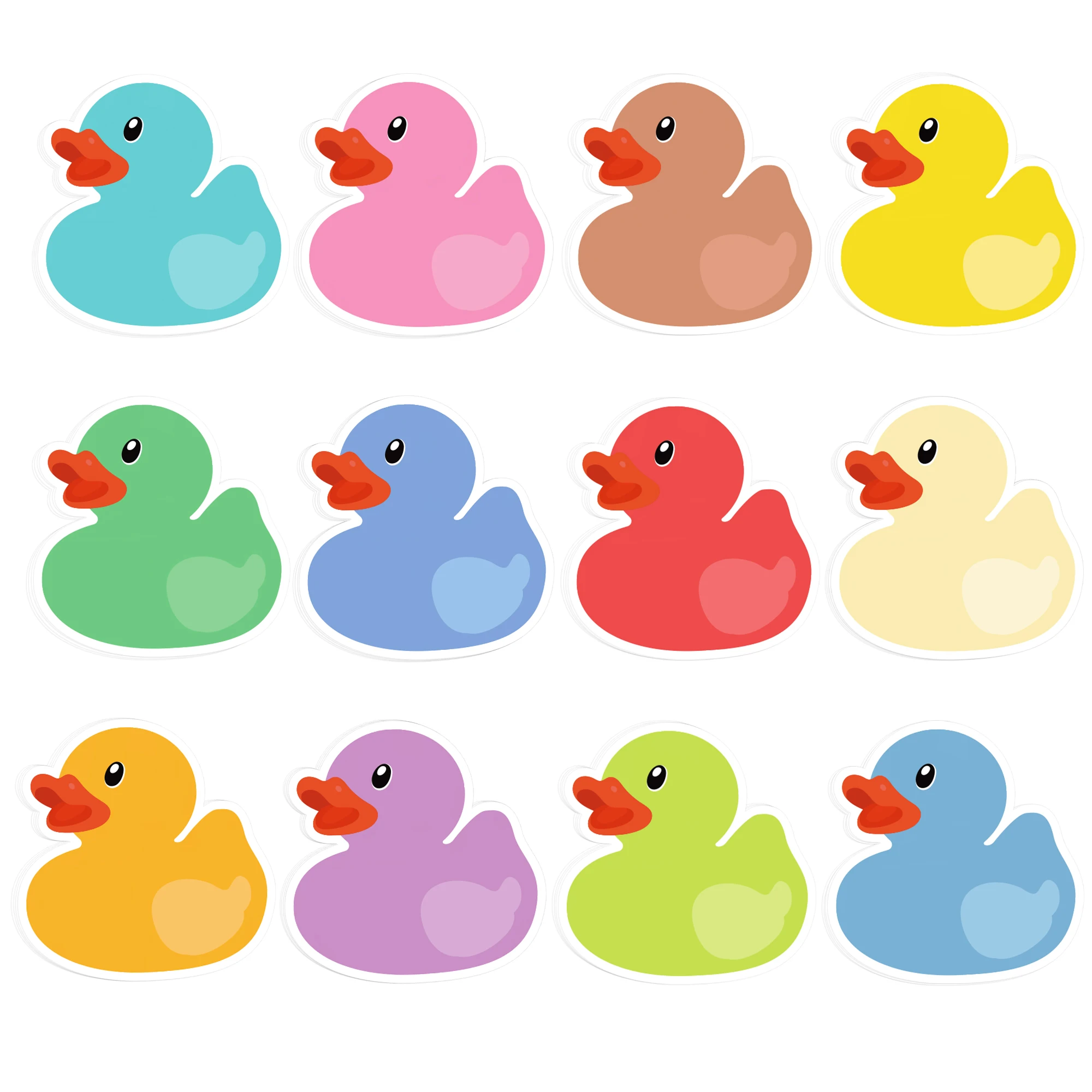 12/24/36pcs Duck Shaped Sticky Notes Set,Self-Stick Notes Pads,Refrigerator Memo Pads for Home Use Office Kids Gifts Supplies