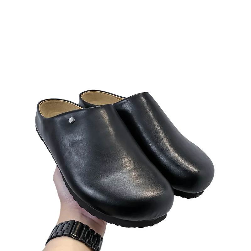 

Fashion Women Shoes Luxury Genuine Leather Mueller Slippers for Woman Comfort Vacation Casual Shoes Designer Shoes Zapatos Mujer