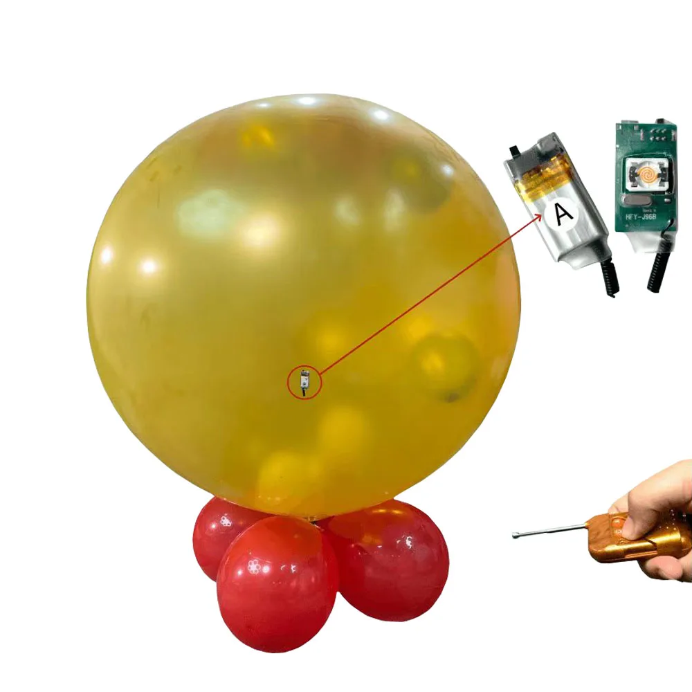 Remote Control Balloons Kit For Exploding Blaster Balloon Machine Balloon Poppers Wedding Birthday Marriage Stage Exploder Kit