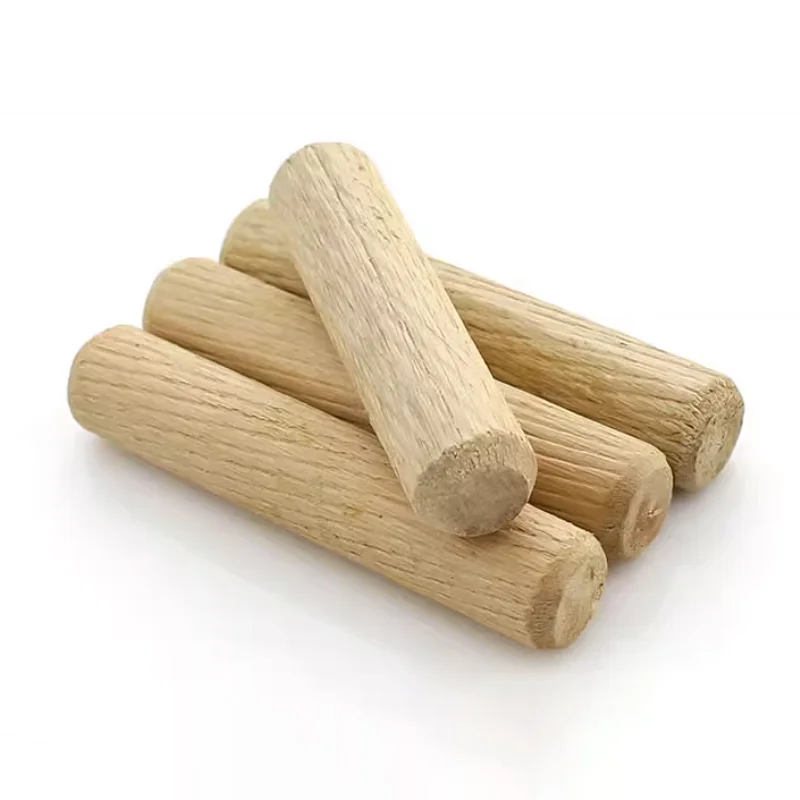 5/10/20/30/50/100pcs 5mm 6mm 8mm 10mm 12mm Wooden Dowel Pins Straight Groove Wood Dowels Rods for Crafts Furniture DIY