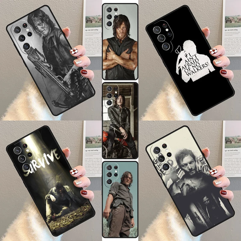 The Walking Dead Daryl Dixon Phone Case For Samsung Galaxy S23 S21 S20 FE S24 S22 Ultra Note20 S10 S9 S8 Plus Silicone Cover